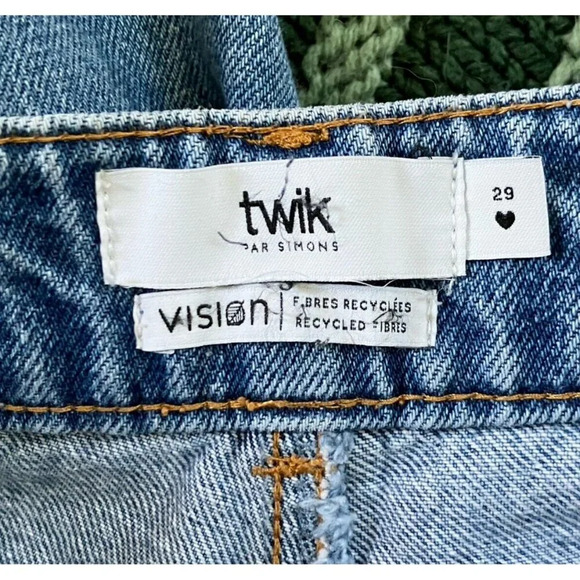 Simons Twik Old School Fit Tapered Leg Cotton Mom Jeans Womens 29 - Picture 4 of 11